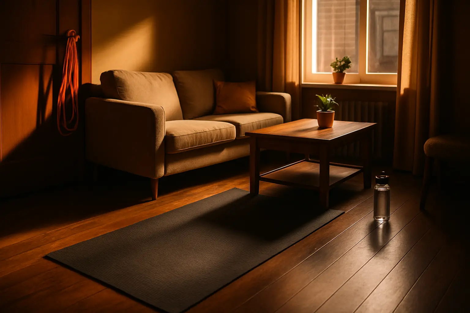 Workout in een kleine ruimte: appartementsworkout